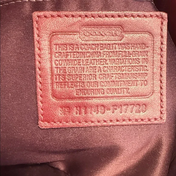 Coach Deep Red Patent Leather Shoulder Bag - Picture 3 of 10